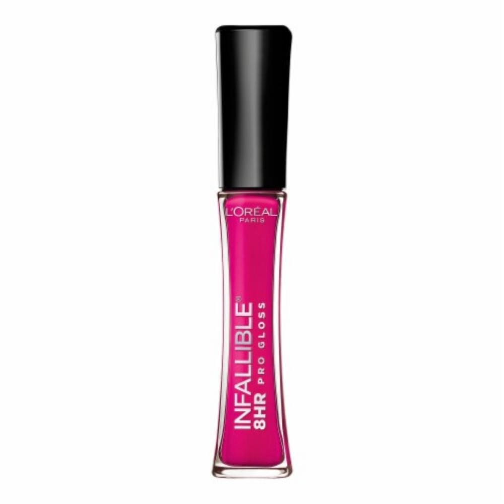 5 x L'Oreal Infallible 8 hour Lip Gloss, 140 Pink Topaz
